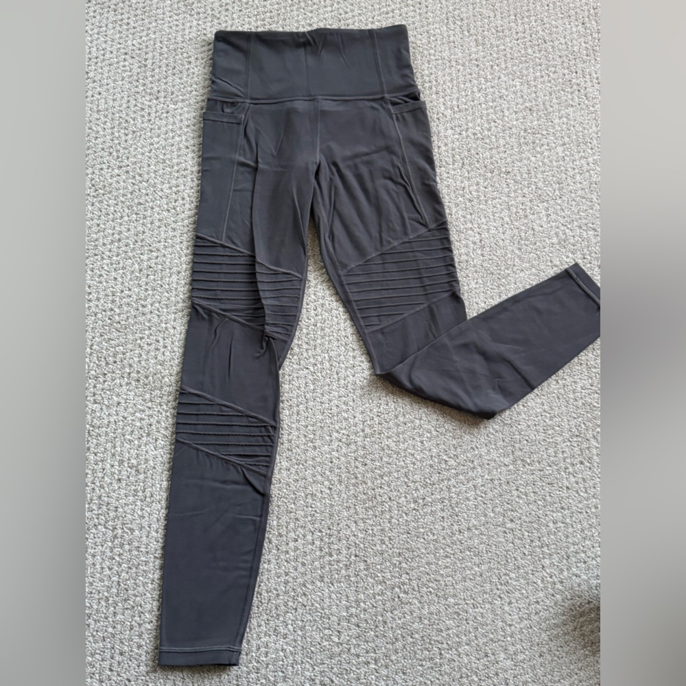 Athleta Green Inclination Moto Tight